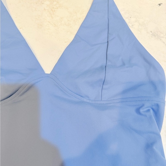 Free People Intimately Still Here Halter Cami Dusted Blue - Picture 3 of 7